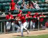 JOHN WOODS / WINNIPEG FREE PRESSWinnipeg Goldeyes’ Logan Hill (25) prepares to bat against the Gary SouthShore RailCats in Winnipeg Sunday.