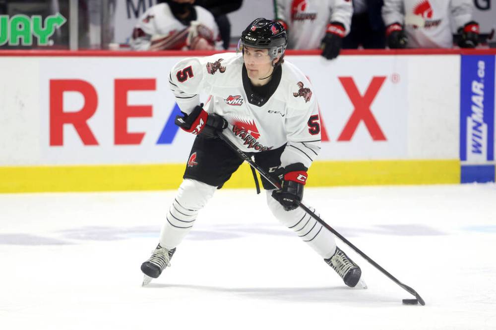 Keith Hershmiller / The Moose Jaw Warriors files
Denton Mateychuk expects to return to the Moose Jaw Warriors for the upcoming WHL season before getting a crack at the pro ranks with the Columbus Blue Jackets.