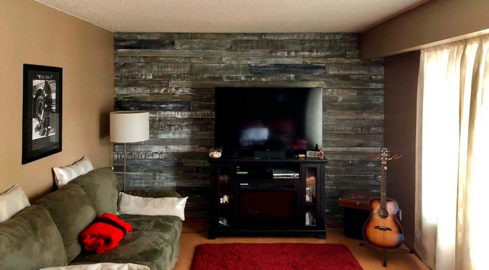 Supplied
A wall made from reclaimed wooden pallets by Winnipegger Alan Sirtonski, whose company Reclaim Your Room specializes in that material.