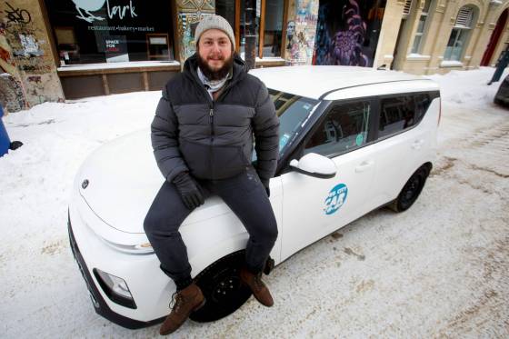 Philip Mikulec says a permanent parking program will likely lead to vehicles being added to Peg City Car Co-op’s fleet. (Mike Deal / Winnipeg Free Press)