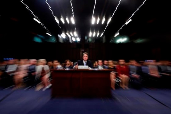 Alex Brandon / The Associated Press FilesPresident Donald Trump's Supreme Court nominee, Brett Kavanaugh testifies before the Senate Judiciary Committee on Capitol Hill in Washington, D.C.