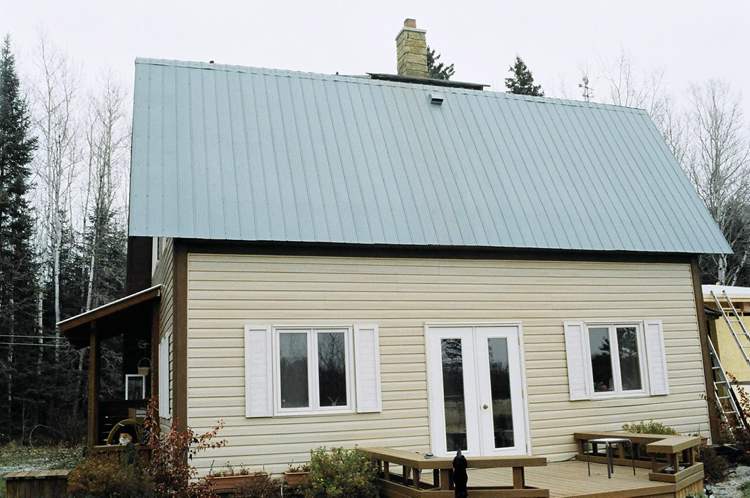 The concrete pad poured in place of a basement has easily supported Greg and Elaine Sinclair's home north of Tyndall for decades.