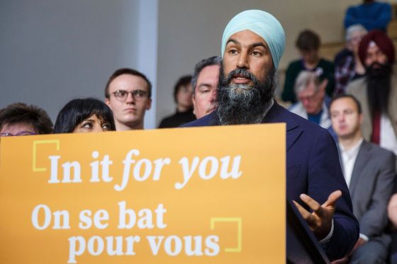 Federal NDP Leader Jagmeet Singh at the University of Winnipeg in September 2019. (Mike Deal / Winnipeg Free Press files)