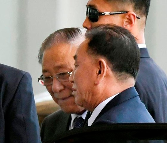 Madoka Ikegami / Kyodo News / The Associated PressKim Yong Chol, foreground, is North Korean leader Kim Jong Un's top official on inter-Korean relations.