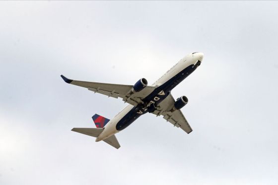 CPA Delta Airlines jet takes off from Minneapolis-St. Paul International Airport in March. (Jim Mone / The Associated Press files)
