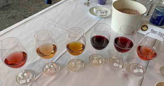 Flights of fruit wine are always colourful and bring a compelling, wide-ranging array of characteristics. (Ben Sigurdson / Winnipeg Free Press)