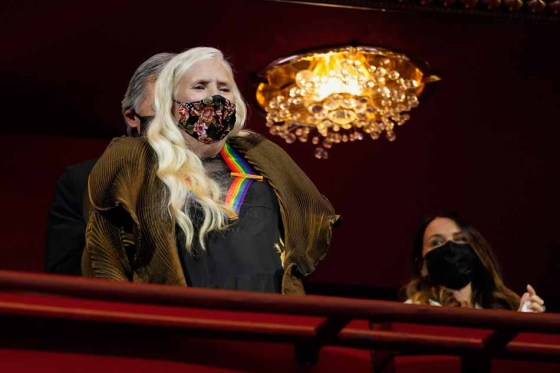 Joni Mitchell at the 44th Kennedy Center Honors on Sunday. (Carolyn Kaster / The Associated Press)