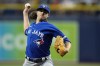 Toronto Blue Jays starting pitcher Kevin Gausman delivers to the Tampa Bay Rays during the first inning of a baseball game Tuesday, Aug. 2, 2022, in St. Petersburg, Fla. Gausman has been named the American League player of the week. THE CANADIAN PRESS/AP/Chris O'Meara