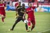Columbus Crew SC Mohammed Saeid gets tangled up with Toronto FC Mo Babouli second half MLS soccer action in Toronto Saturday May 21, 2016. York United FC of the Canadian Premier League has signed former Toronto and Forge FC forward Babouli through the end of 2024.THE CANADIAN PRESS/Aaron Vincent Elkaim