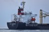 The Brave Commander bulk carrier makes its way from the Pivdennyi Seaport near Odesa, Ukraine, Tuesday, Aug. 16, 2022. According to Ukraine's Ministry of Infrastructure, the ship under Lebanon' flag is carrying 23 thousands tons of Ukrainian wheat. (AP Photo/Nina Lyashonok)
