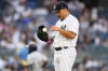 New York Yankees starting pitcher Nestor Cortes waits as Tampa Bay Rays' Randy Arozarena runs the bases on a three-run home run during the first inning of a baseball game Tuesday, Aug. 16, 2022, in New York. (AP Photo/Frank Franklin II)