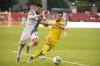 Former TFC star Alejandro Pozuelo will lead eighth-seeded Inter Miami CF against Toronto Saturday night in a matchup between two teams sitting just outside the Eastern Conference post-season picture. Pozuelo (left) works the ball past Columbus Crew forward Pedro Santos during first half MLS soccer action in Toronto on Wednesday, June 29, 2022. THE CANADIAN PRESS/Jon Blacker