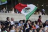 Liga MX fans show their support during the second half of the MLS All-Star soccer match Wednesday, Aug. 10, 2022, in St. Paul, Minn. (AP Photo/Andy Clayton-King)