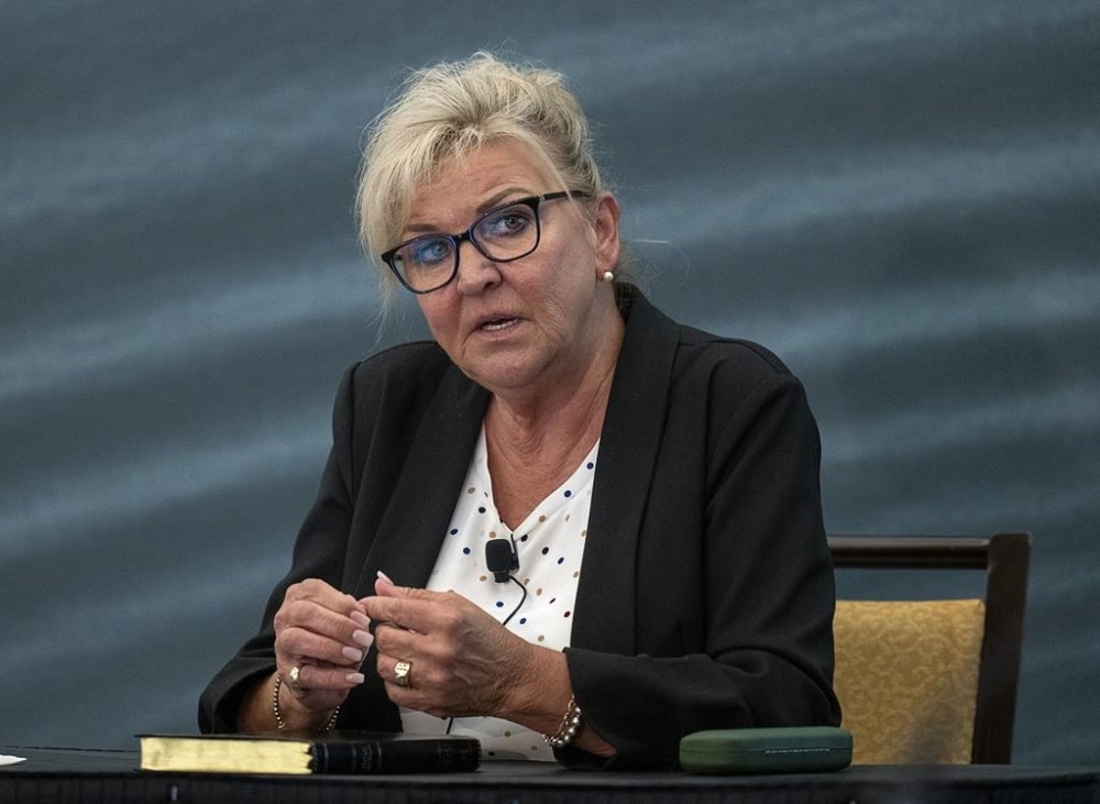 Lee Bergerman, former assistant commissioner and recently retired commanding officer of the Nova Scotia RCMP, testifies at the Mass Casualty Commission inquiry into the mass murders in rural Nova Scotia on April 18/19, 2020, in Halifax on Monday, Aug. 22, 2022. Gabriel Wortman, dressed as an RCMP officer and driving a replica police cruiser, murdered 22 people. THE CANADIAN PRESS/Andrew Vaughan