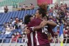 Vissel Kobe's Koya Yuruki, right, celebrates after scored a goal during match against Jeonbuk Hyundai Motors' at their AFC Champions League knock-out stage in Tokyo, Japan, Monday, Aug. 22, 2022. (AP Photo/Eugene Hoshiko)