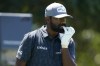 Sahith Theegala watches his shot off the sixth tee during the third round of the St. Jude Championship golf tournament, Saturday, Aug. 13, 2022, in Memphis, Tenn. (AP Photo/Mark Humphrey