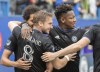 Star midfielder Djordje Mihailovic will be leaving CF Montreal at the end of the Major League Soccer season, the team has sold his playing rights to Dutch first-division club AZ Alkmaar. Mihailovic (8) celebrates with teammates after scoring against Real Salt Lake during first half MLS soccer action in Montreal, Sunday, May 22, 2022. THE CANADIAN PRESS/Graham Hughes