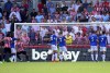 Brentford's Vitaly Janelt, third left, scores their side's first goal of the game during the English Premier League match between Brentford and Everton at the Gtech Community Stadium in London, Saturday Aug. 27, 2022.   (John Walton/PA via AP)