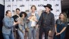 Arcade Fire celebrates their Juno for Album of the year at the Juno Awards in Vancouver, Sunday, March, 25, 2018. THE CANADIAN PRESS/Jonathan Hayward