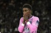 Everton's Demarai Gray reacts during the English Premier League soccer match between Leeds United and Everton, at Elland Road Stadium in Leeds, England, Tuesday, Aug. 30, 2022. (AP Photo/Jon Super)