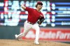 Minnesota Twins starting pitcher Joe Ryan delivers against the Boston Red Sox during the first inning of a baseball game Wednesday, Aug. 31, 2022, in Minneapolis. (AP Photo/Abbie Parr)