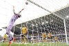 Wolverhampton Wanderers goalkeeper Jose Sa makes a save during the English Premier League soccer match between Wolverhampton Wanderers and Southampton, at Molineux Stadium, Wolverhampton, England, Saturday Sept. 3, 2022. (Tim Goode/PA via AP)