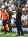 Fulham's head coach Marco Silva reacts during the English Premier League soccer match between Tottenham Hotspur and Fulham at Tottenham Hotspur stadium, in London, England, Saturday, Sept. 3, 2022. (AP Photo/Ian Walton)