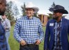 Pierre Poilievre, centre, Conservative party leadership candidate, attends a party barbecue in Calgary, Alta., Saturday, July 9, 2022. THE CANADIAN PRESS/Jeff McIntosh