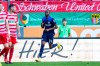 Berlin's Dodi Lukebakio celebrates after scoring the opening goal during the Bundesliga soccer match between FC Augsburg and Hertha BSC Berlin in Augsburg, Germany, Sunday, Sept. 4, 2022. (Tom Weller/dpa via AP)