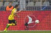 Dortmund's Raphael Guerreiro celebrates after scoring the second goal against Copenhagen during the Champions League Group G soccer match between Borussia Dortmund and FC Copenhagen in Dortmund, Germany, Tuesday, Sept. 6, 2022. (AP Photo/Martin Meissner)