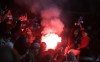 FILE - Plzen supporters set off fireworks during the Champions League group G soccer match between Viktoria Plzen and Roma at the Doosan arena in Pilsen, Czech Republic, Dec. 12, 2018. The Czech champion faces the giants in the Champions League again. This time it plays three multiple Champions League winners: Barcelona, Bayern and Inter Milan. (AP Photo/Petr David Josek, File)