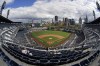 The Pittsburgh Pirates play the New York Mets at PNC Park in the first baseball game of a doubleheader in Pittsburgh, Wednesday, Sept. 7, 2022. The Mets won 5-1. (AP Photo/Gene J. Puskar)