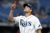 Tampa Bay Rays pitcher Yonny Chirinos reacts after retiring the Boston Red Sox during the fourth inning of a baseball game Wednesday, Sept. 7, 2022, in St. Petersburg, Fla. (AP Photo/Chris O'Meara)