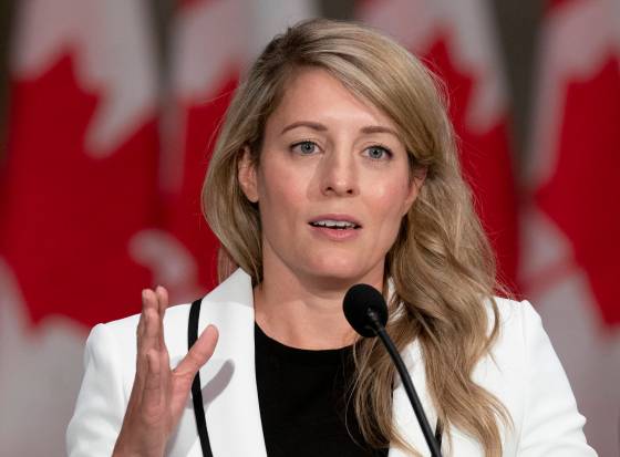 Foreign Minister Mélanie Joly (Adrian Wyld / Winnipeg Free Press files)