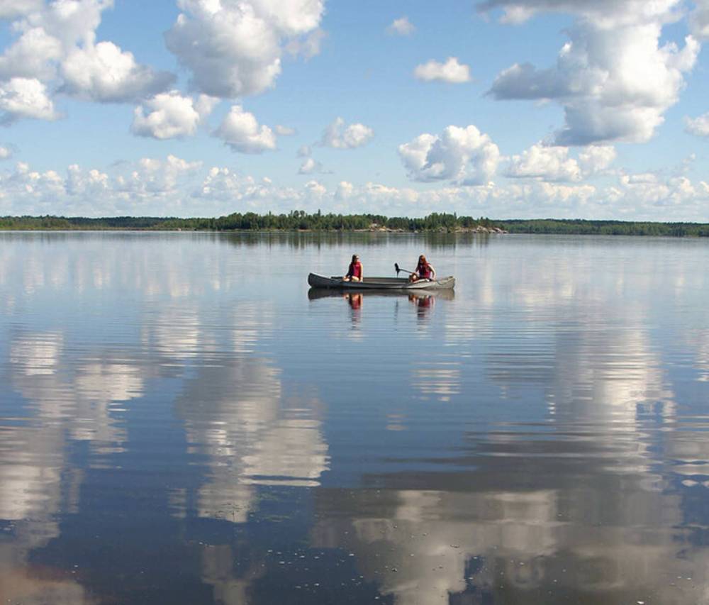 FREE PRESS FILES
Pine Point Rapids are on a winding section of river north of Betula Lake.