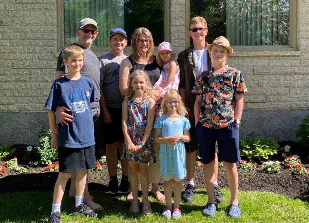 SUPPLIED PHOTO
Thanks to the help of the Manitoba Camping Association’s Sunshine Fund, five of the Smook family’s seven children have experienced the joy of summer camp this year.