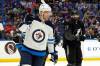 Winnipeg Jets center Paul Stastny (25) celebrates his goal against the Tampa Bay Lightning during the first period of an NHL hockey game Saturday, April 16, 2022, in Tampa, Fla. (AP Photo/Chris O’Meara)