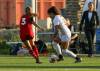 U of M Bisons&rsquo; striker Nicole Davis moves past a defender from the U of W last season. (Dave Mahussier photo)