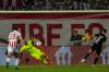 Darko Vojinovic / The Associated Press 
                                Canada and Red Star goalkeeper Milan Borjan makes a save against Maccabi&rsquo;s Dolev Haziza&rsquo;s (right) penalty shot during the Champions League playoffin Belgrade, Serbia on Tuesday.