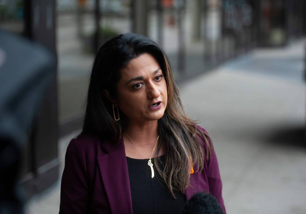 ETHAN CAIRNS / WINNIPEG FREE PRESS
“I hope the province sees the benefit of this (and helps fund it). If not, we can engage with the federal government, get the exemption we need and proceed in that way,” said mayoral candidate Rana Bokhari.