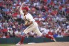 St. Louis Cardinals starting pitcher Adam Wainwright throws during the first inning of a baseball game against the Chicago Cubs, Saturday, Sept. 3, 2022, in St. Louis. (AP Photo/Joe Puetz)