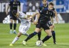 CF Montreal’s Djordje Mihailovic, right, breaks away form Columbus Crew’s Lucas Zelarayan during first half MLS soccer action in Montreal, Friday, September 9, 2022. THE CANADIAN PRESS/Graham Hughes