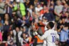 PSG's Neymarn celebrates after scoring the opening goal during the French League One soccer match between Paris Saint-Germain and Brest at the Parc des Princes in Paris, Saturday, Sept. 10, 2022. (AP Photo/Thibault Camus)