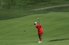 Maria Fassi, of Mexico, plays a shot from the fourth fairway during the third round of the LPGA Tour Kroger Queen City Championship golf tournament in Cincinnati, Saturday, Sept. 10, 2022. (AP Photo/Aaron Doster)