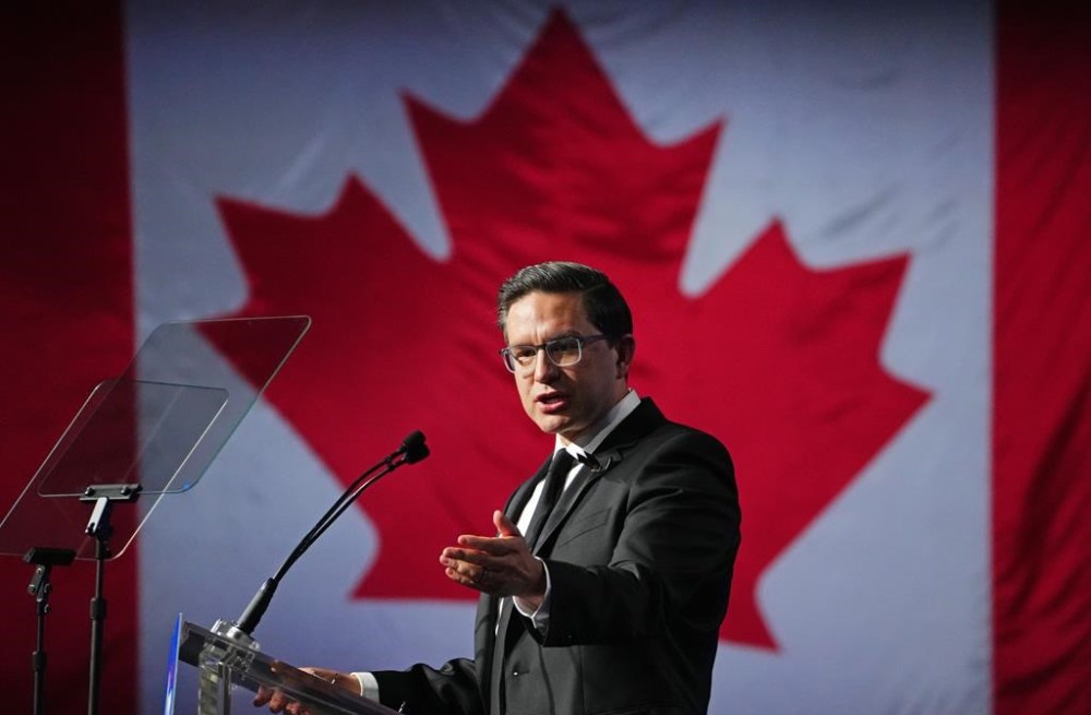 Newly elected Conservative Leader Pierre Poilievre speaks at the Conservative Party of Canada leadership vote, in Ottawa, Saturday, Sept. 10, 2022. THE CANADIAN PRESS/Sean Kilpatrick