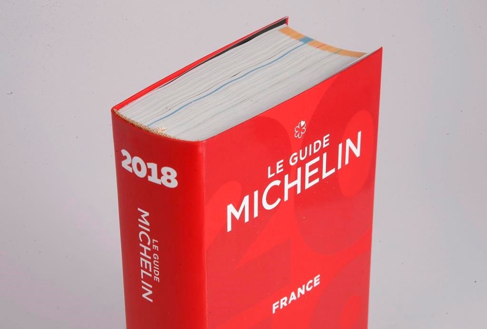 The Michelin Guide 2018 is pictured in Boulogne-Billancourt, outside Paris, France, Monday, Feb. 5, 2018. The first Canadian edition of the food world’s prestigious Michelin Guide will be revealed tonight, featuring a list of top Toronto restaurants. THE CANADIAN PRESS/AP-Michel Euler
