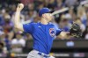Chicago Cubs starting pitcher Adrian Sampson throws against a New York Mets batter during the first inning of a baseball game on Tuesday, Sept. 13, 2022, in New York. (AP Photo/Jessie Alcheh)