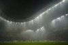 Players fight for the ball during the Champions League group D soccer match between Marseille and Frankfurt at the Velodrome stadium in Marseille, southern France, Tuesday, Sept. 13, 2022. (AP Photo/Daniel Cole)