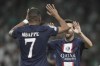 PSG's Lionel Messi celebrates after scoring the opening goal during the group H Champions League soccer match between Maccabi Haifa and Paris Saint-Germain in Haifa, Israel, Wednesday, Sept. 14, 2022. (AP Photo/Ariel Schalit)