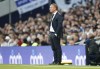 Leicester's manager Brendan Rodgers follows the game during the English Premier League soccer match between Tottenham Hotspur and Leicester City at Tottenham Hotspur Stadium, in London, Saturday, Sept. 17, 2022. (AP Photo/David Cliff)